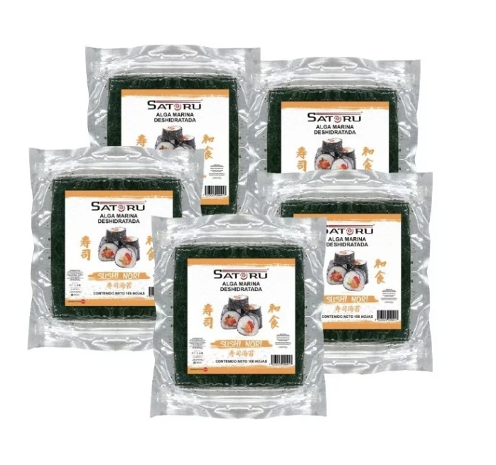 500 Hojas Alga Nori Deshidratada Tostada Para Sushi ¡promo!