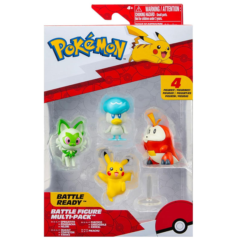 Pokemon Sprigatito + Poussacha + Pelori + Pikachu