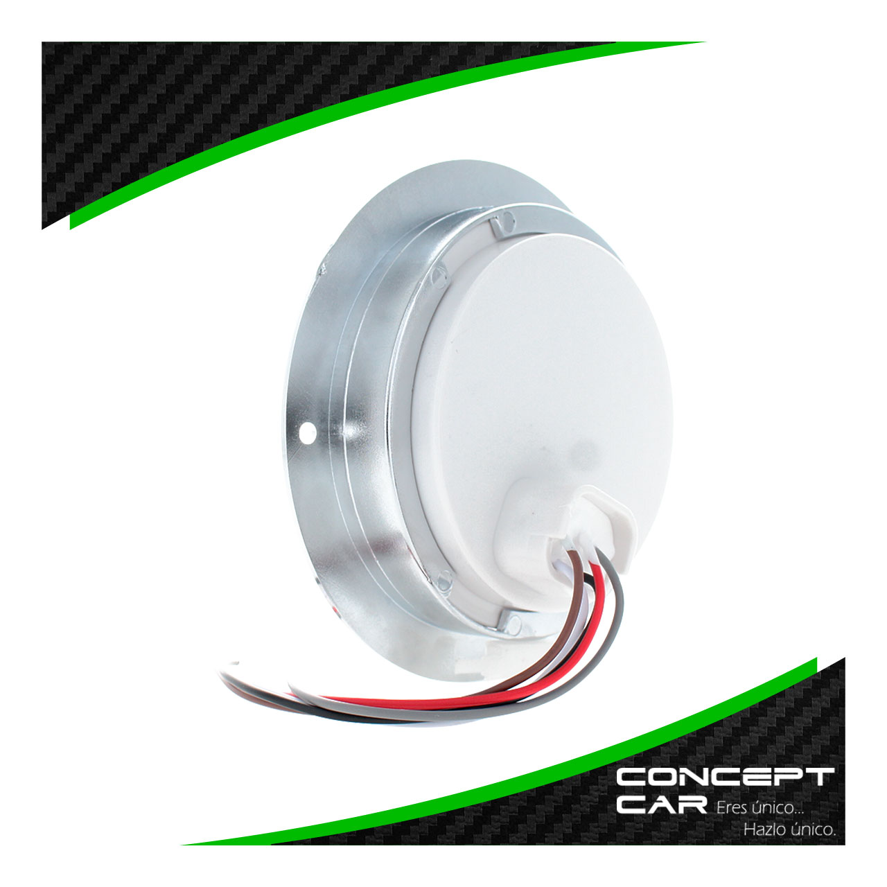 10 Plafon 20 Led Redondo 4 Pulgadas Alta Baja Estrobo 12-24v