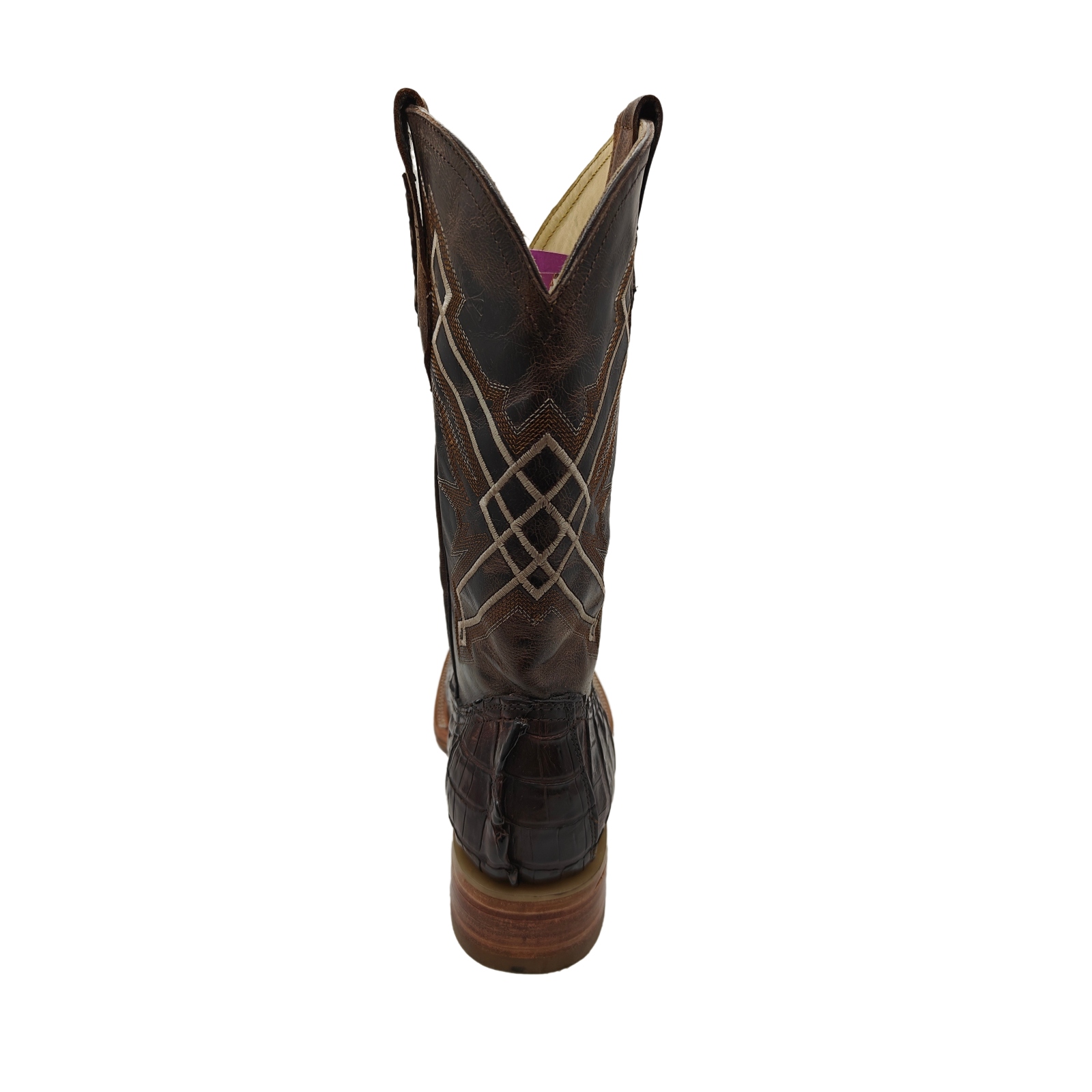 Bota Vaquera El Chiqueado Piel Autentica Cola de Cocodrilo