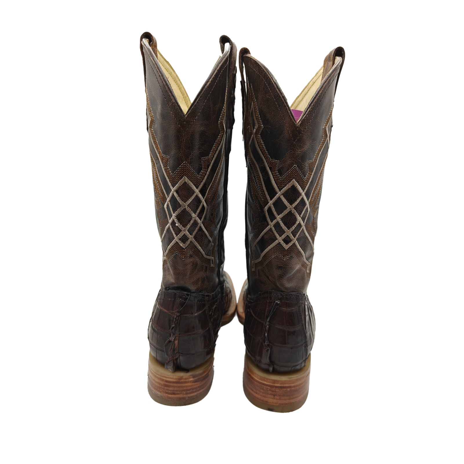Bota Vaquera El Chiqueado Piel Autentica Cola de Cocodrilo