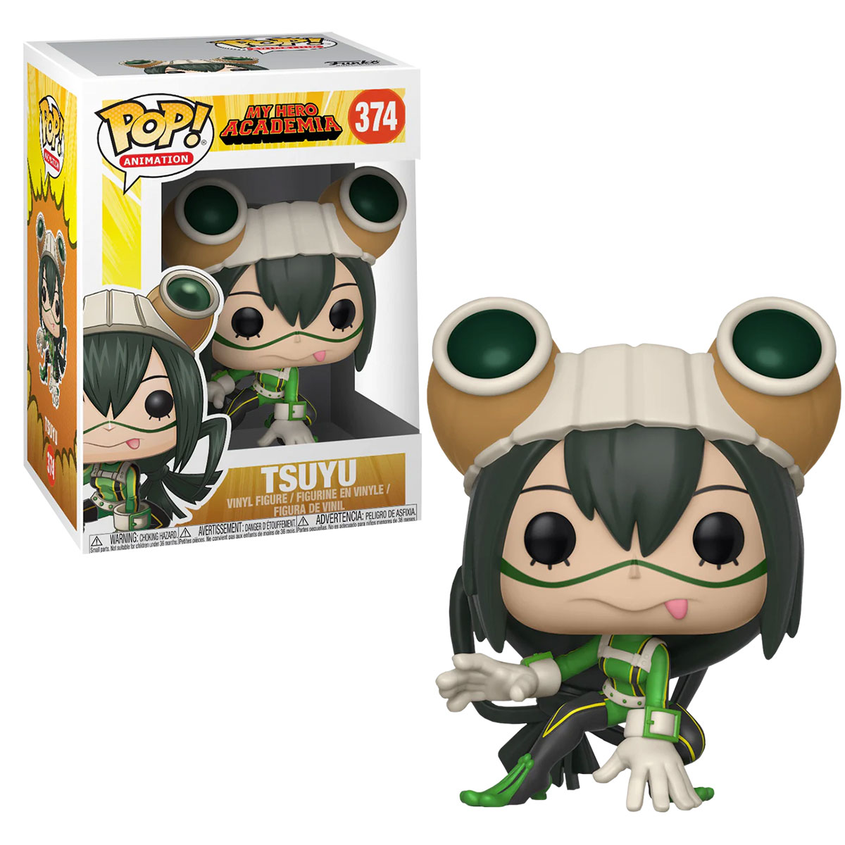 Funko Pop Tsuyu Asui #374 My Hero Academia Anime Figura Original