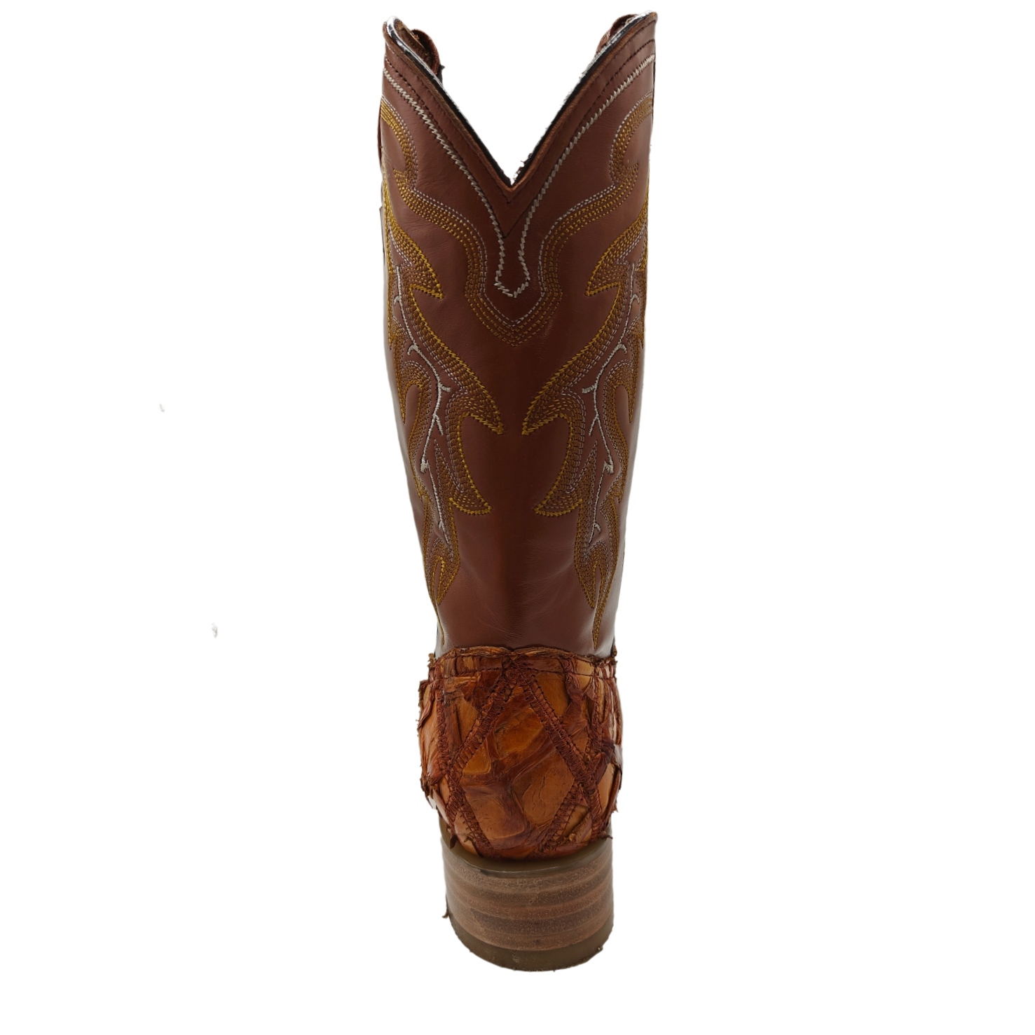 Bota Vaquera El Chiqueado Piel Genuina Pescado Pirarucu