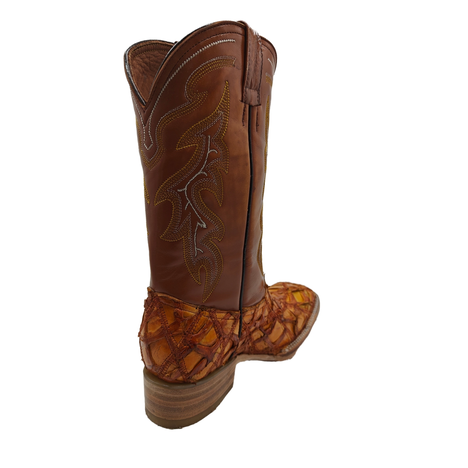 Bota Vaquera El Chiqueado Piel Genuina Pescado Pirarucu