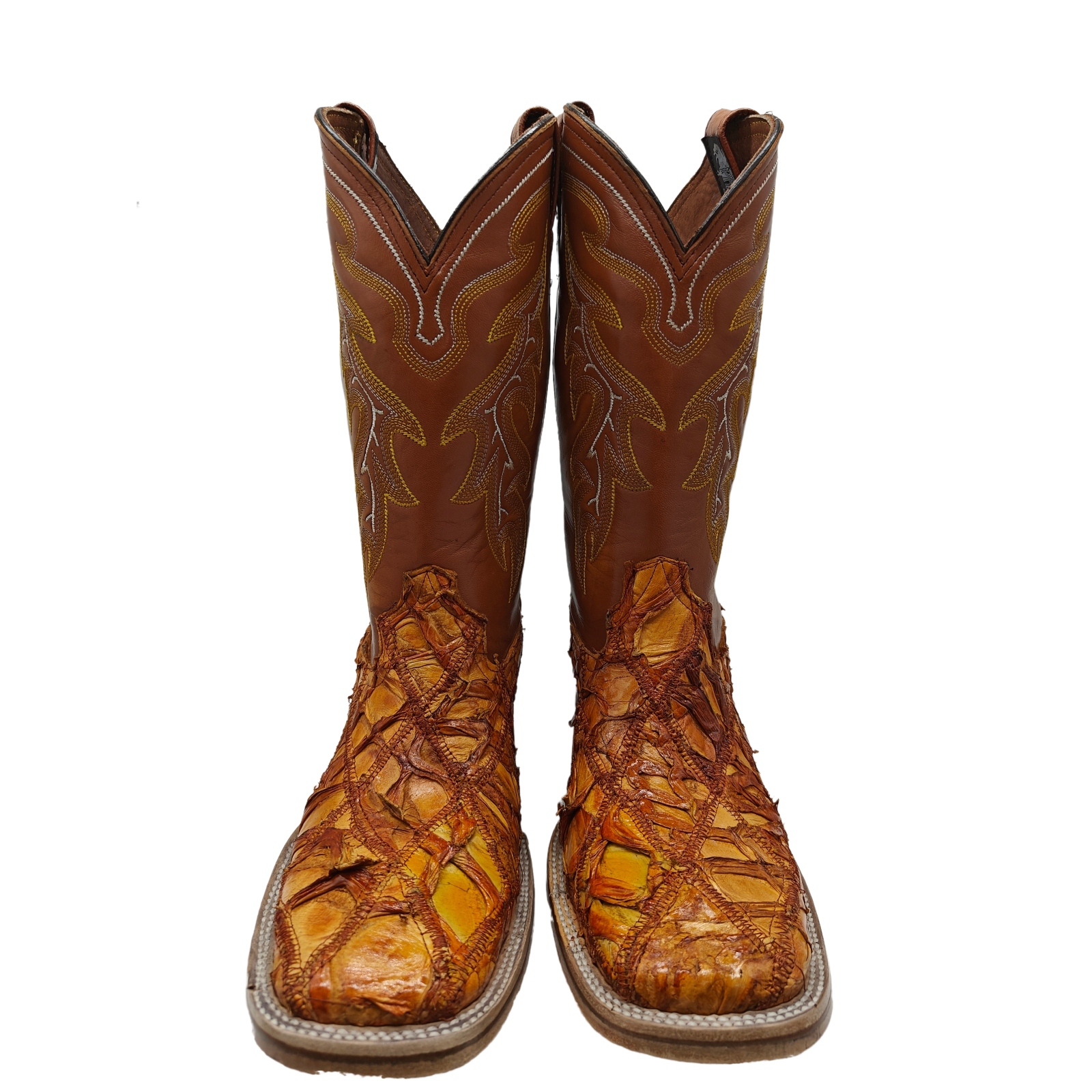 Bota Vaquera El Chiqueado Piel Genuina Pescado Pirarucu