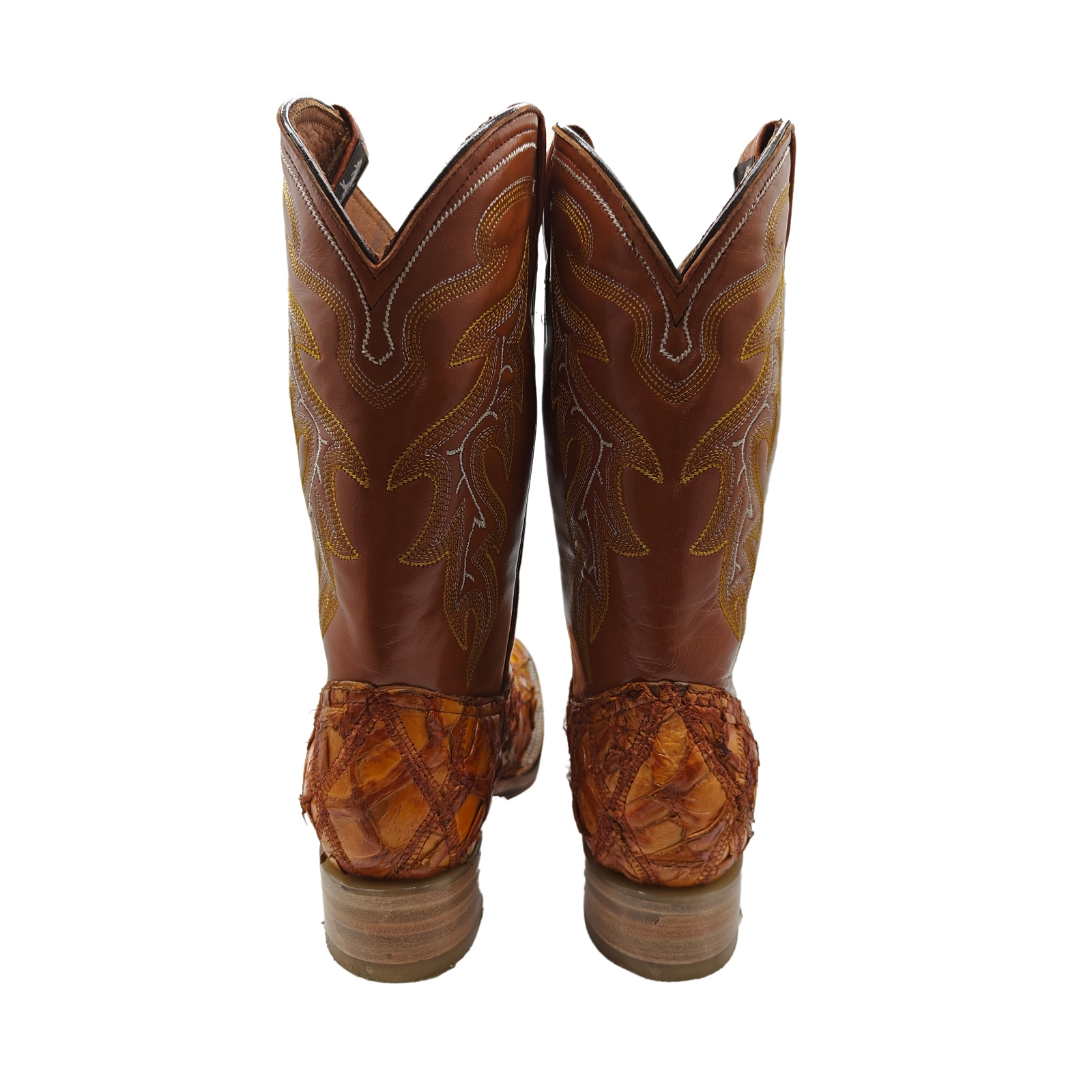 Bota Vaquera El Chiqueado Piel Genuina Pescado Pirarucu