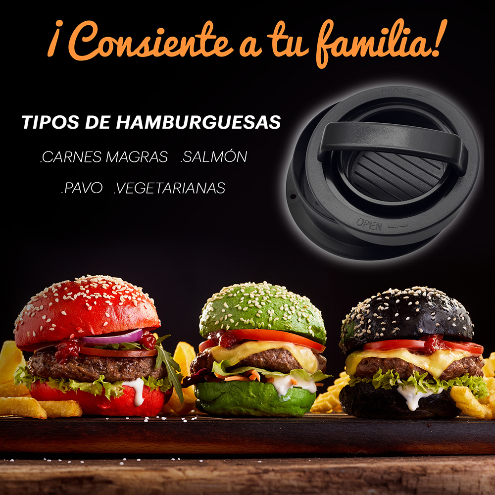 AGBOX Molde Prensa para Hamburguesa Manual Antiadherente TH-MOLD01