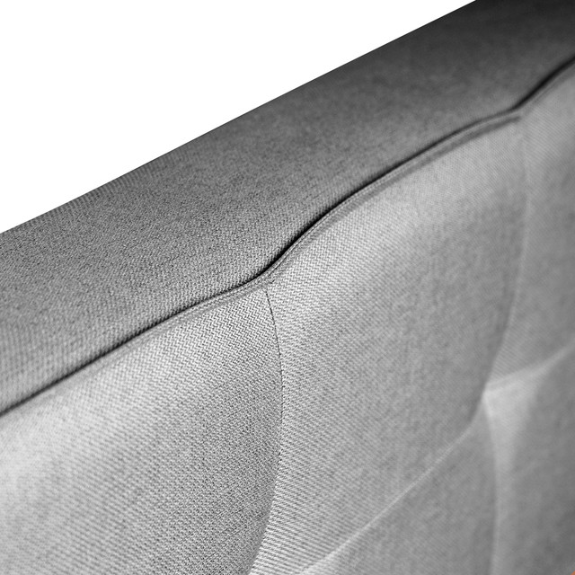 Cabecera Matrimonial, Elaborada de Madera de Pino, Roomi Color Gris