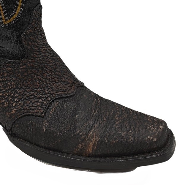 Botas Vaqueras El Chiqueado Piel de Tiburon Original Café