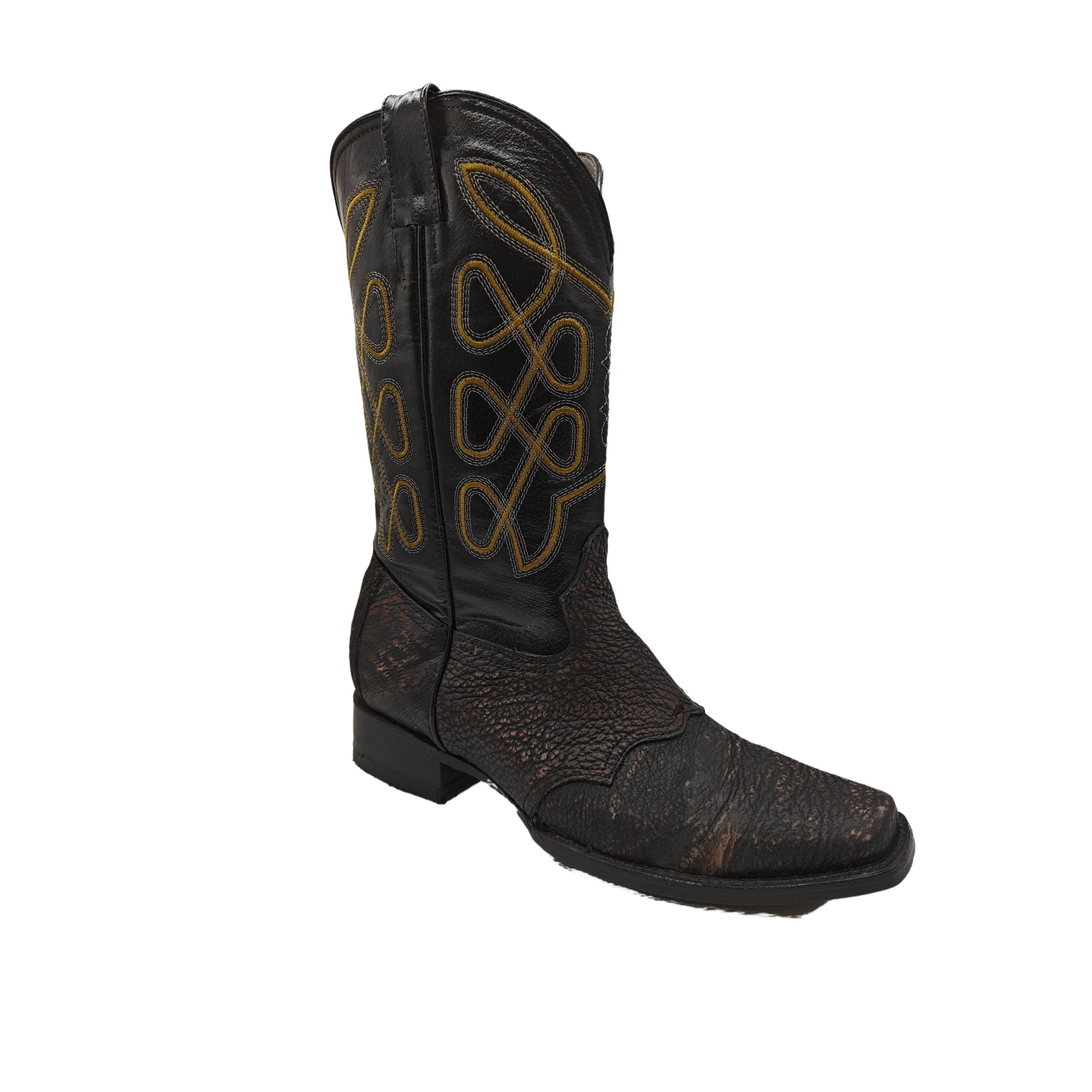 Botas Vaqueras El Chiqueado Piel de Tiburon Original Café