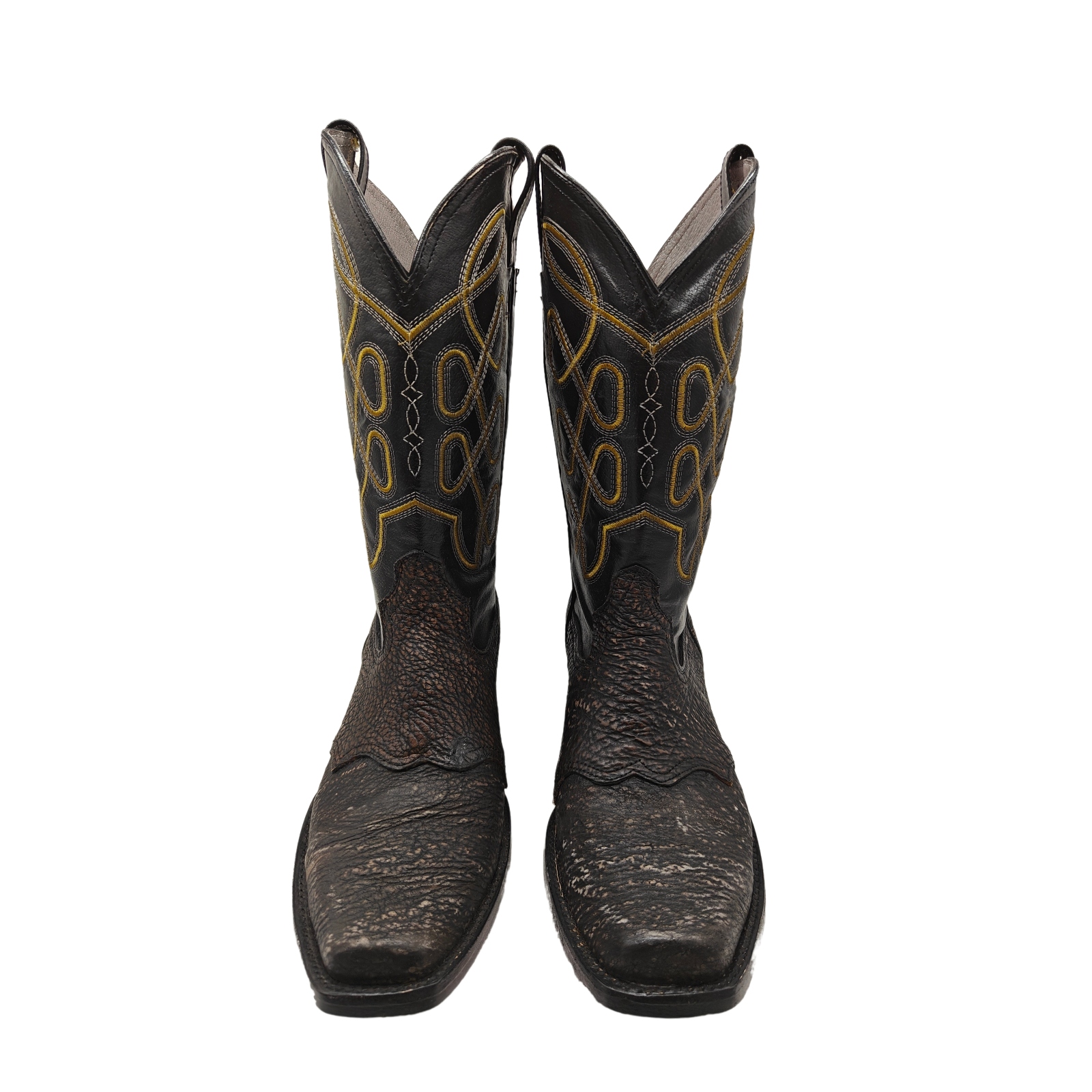 Botas Vaqueras El Chiqueado Piel de Tiburon Original Café