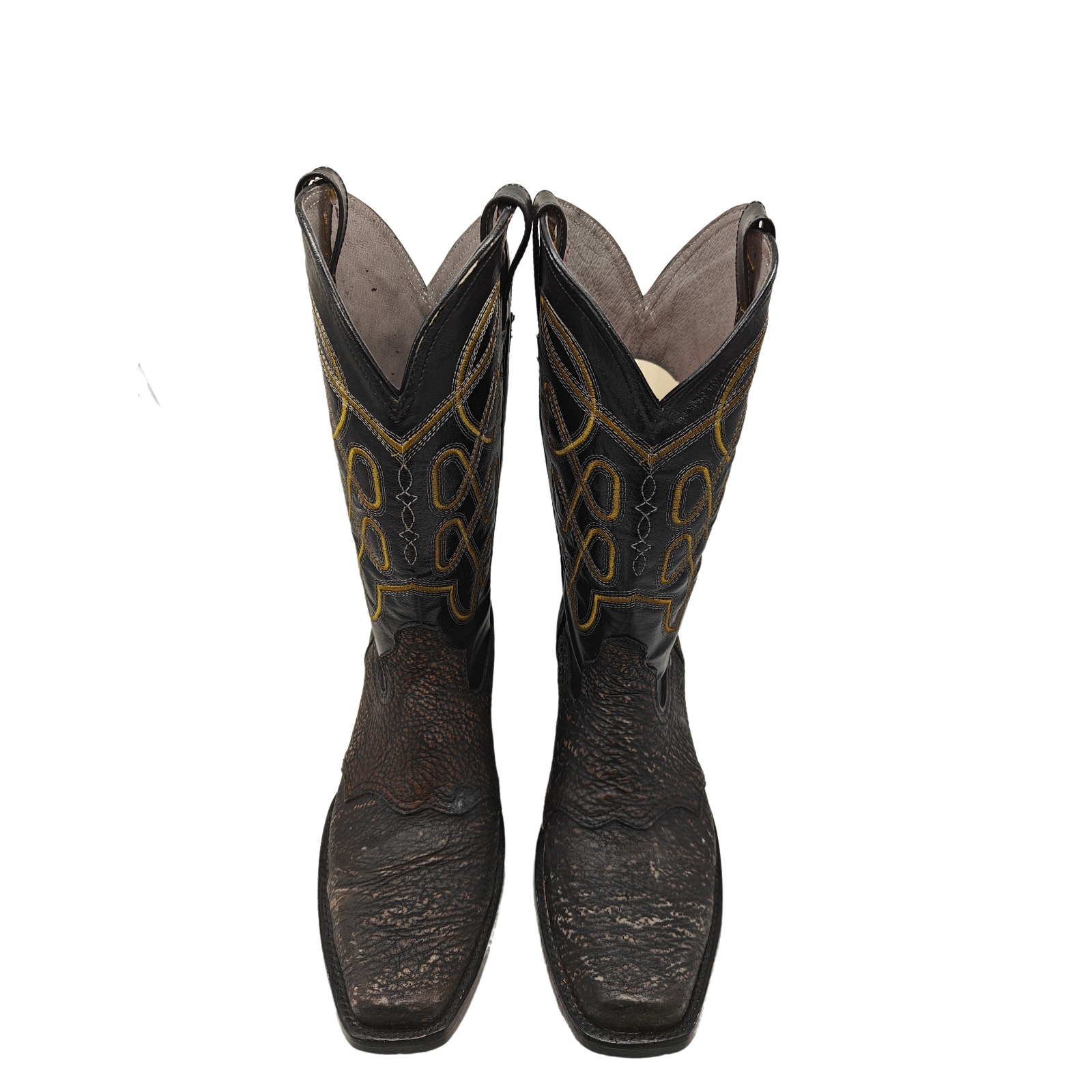 Botas Vaqueras El Chiqueado Piel de Tiburon Original Café