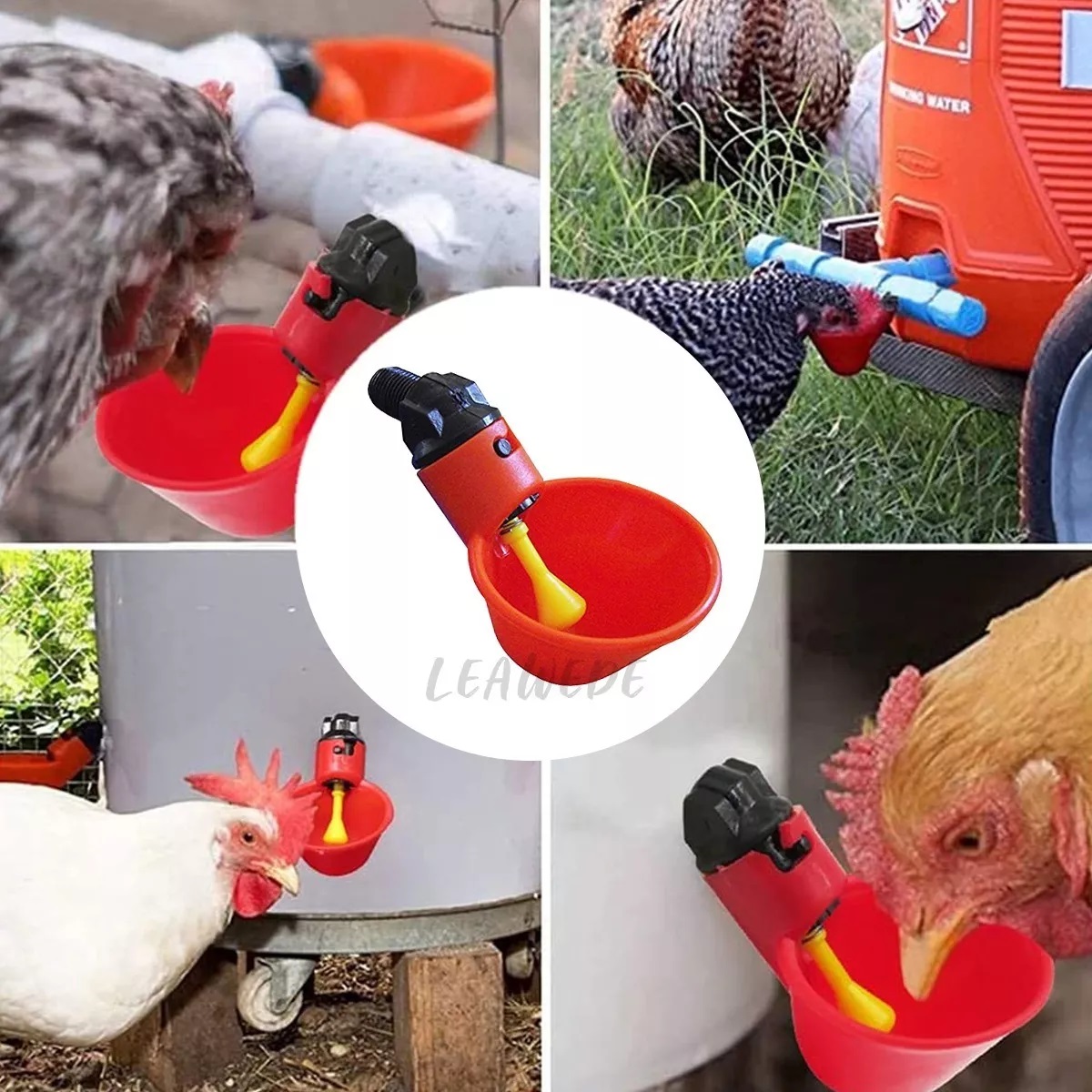 Kit Bebederos Separadores Para Gallos,pollos,codorniz, 30 Pzs