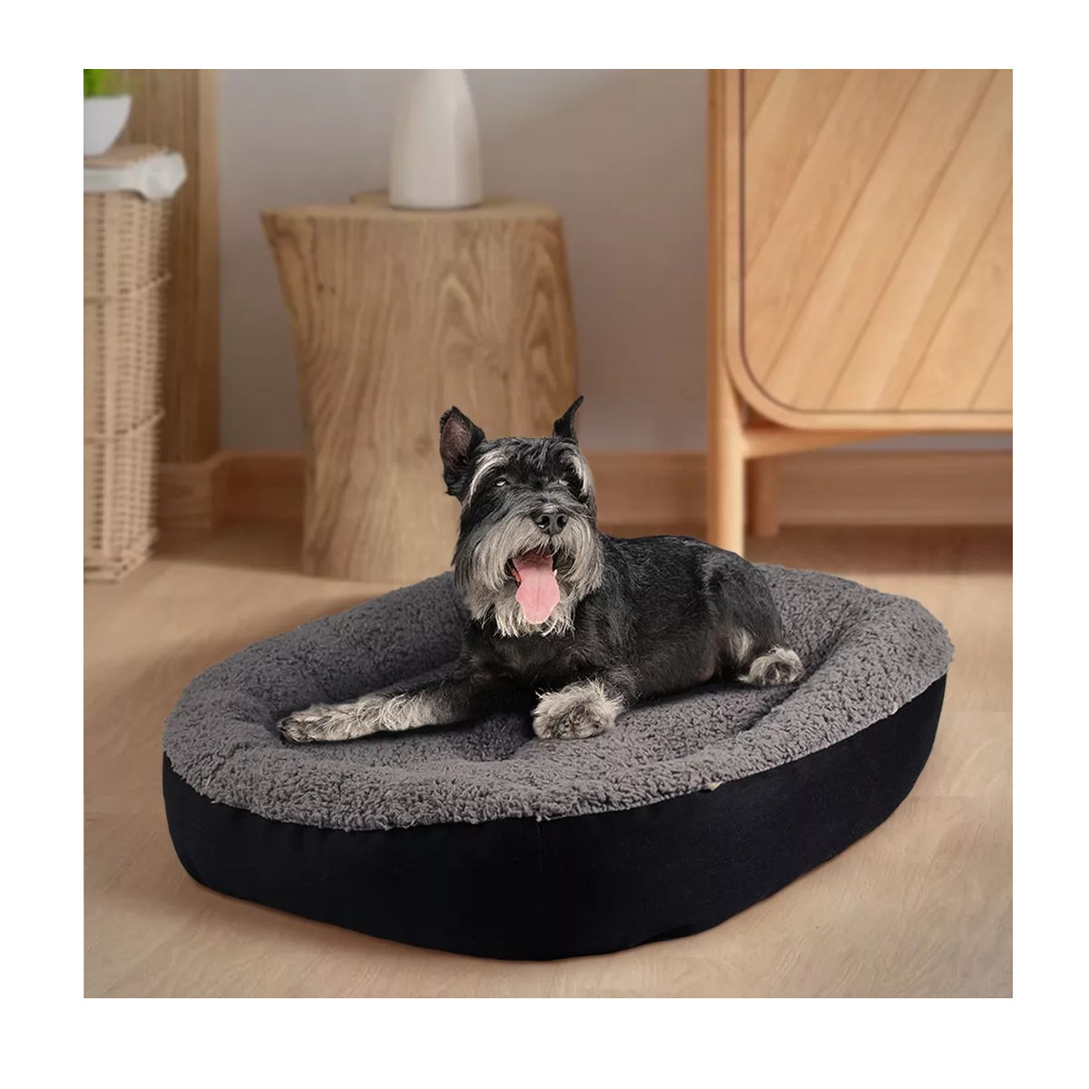 Camas Para Perros O Gatos Super Cómoda Y Suave 60x50cm Negro