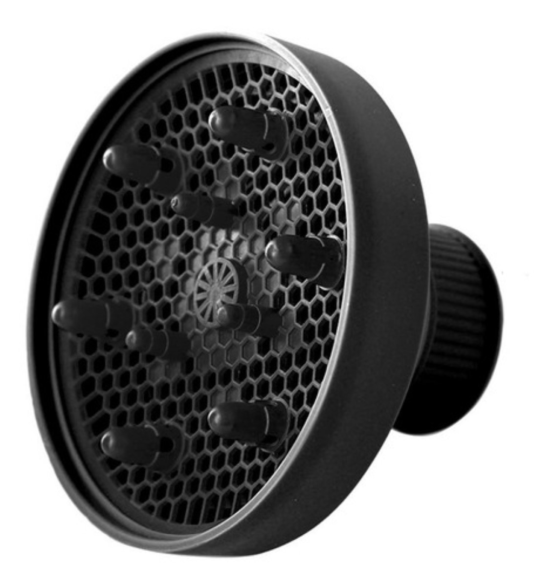 Difusor Retráctil De Silicona Universal Para Secadora Negro