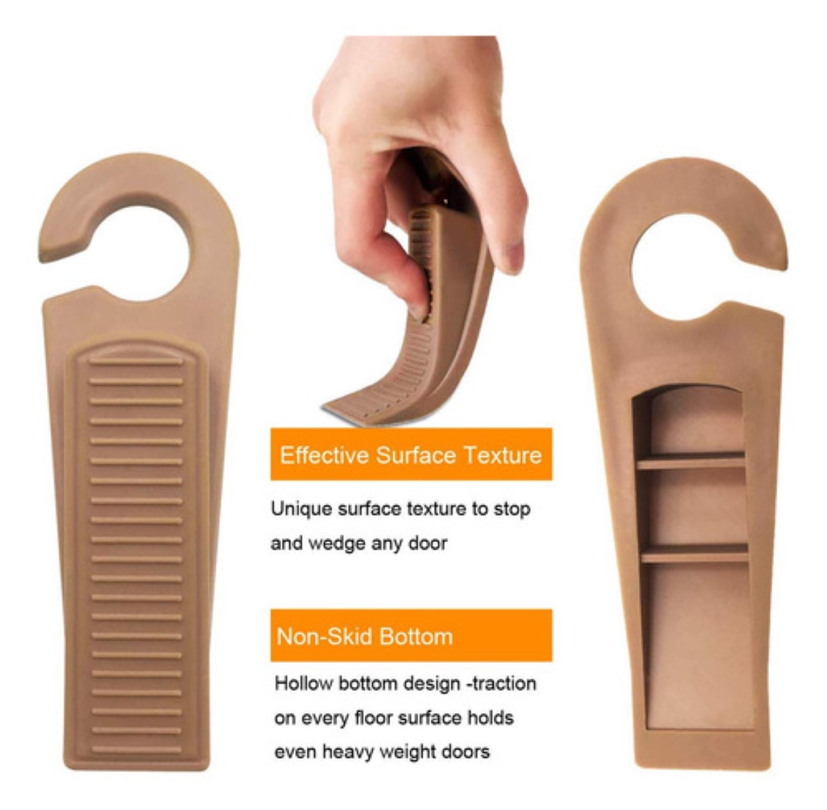 4pzs Tope Para Puerta Cuña Detener Puertas Caucho Rubber