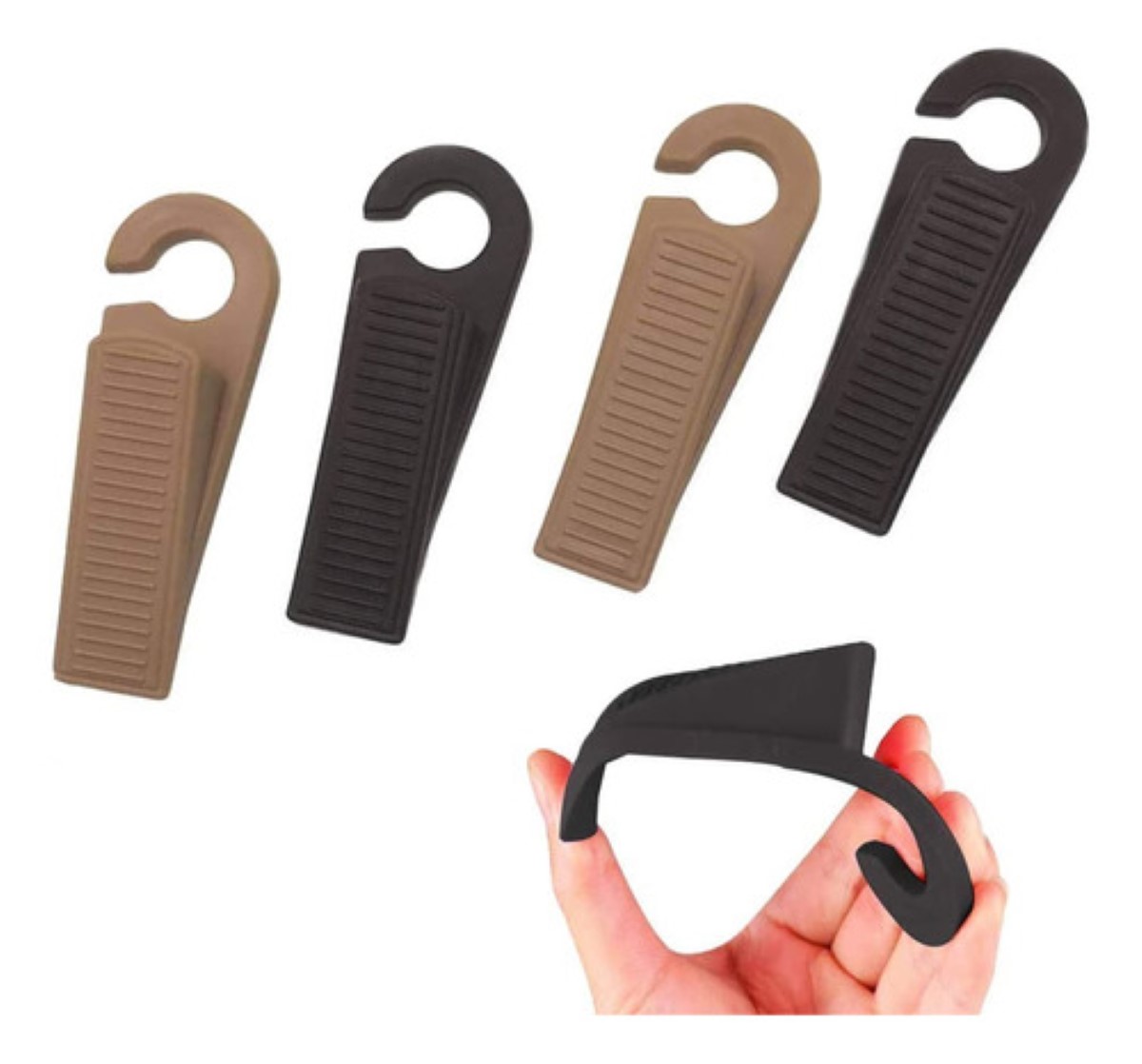 4pzs Tope Para Puerta Cuña Detener Puertas Caucho Rubber