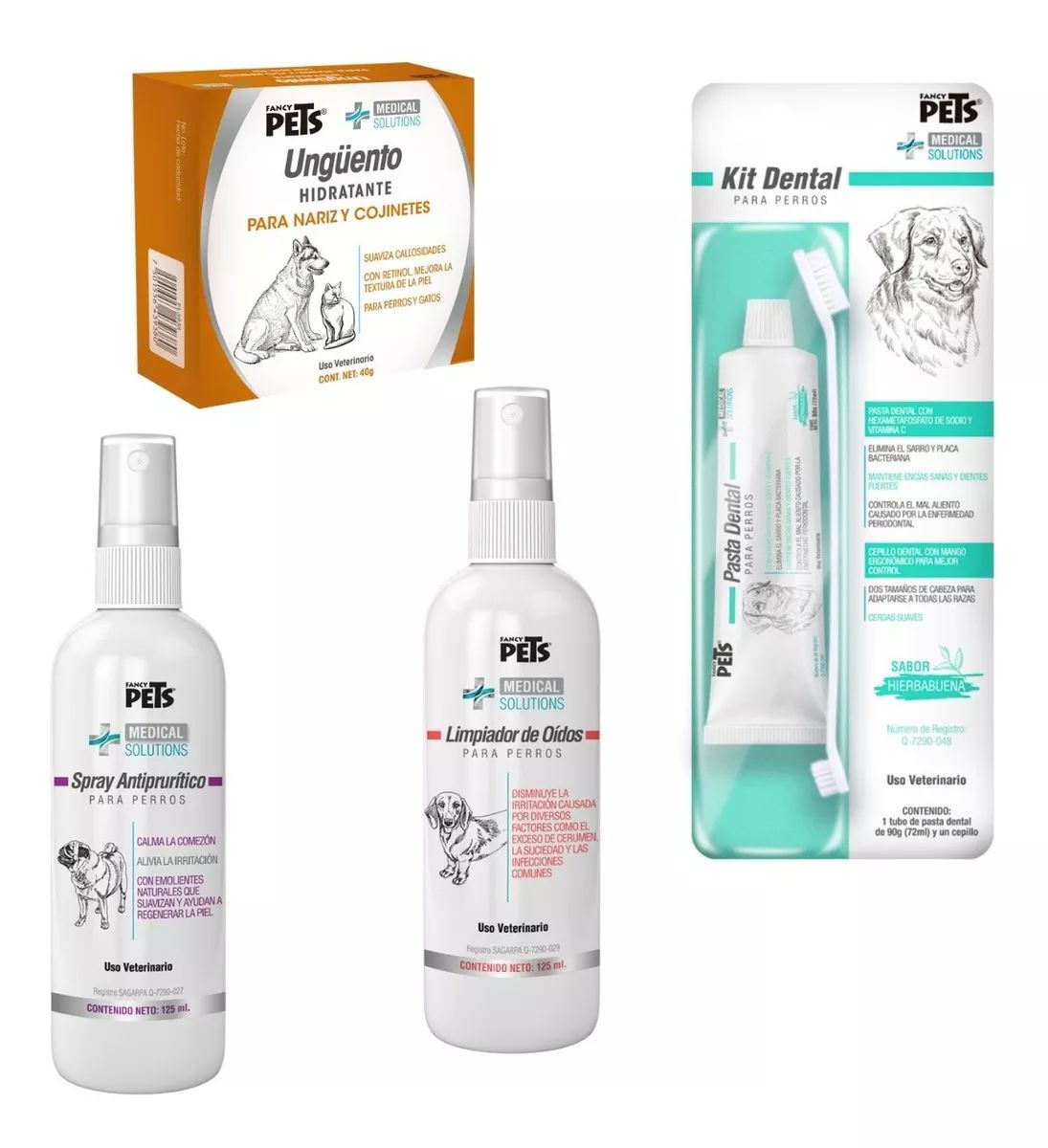 KIT CUIDADO Y LIMPIEZA PARA PERRO