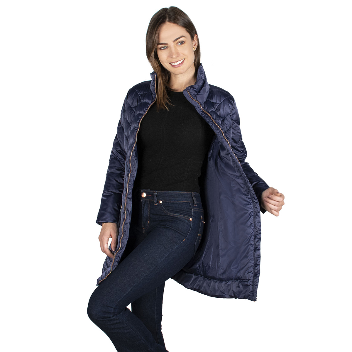 Chamarra Lifestyle Greenlander Capitonada Larga Mujer