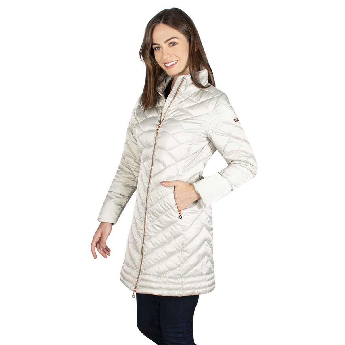 Chamarra Lifestyle Greenlander Capitonada Larga Mujer