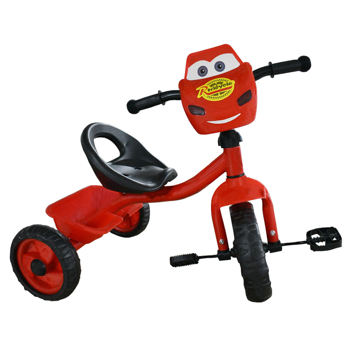 Triciclo para niños con Canastilla Rayo Mc Queen Rojo
