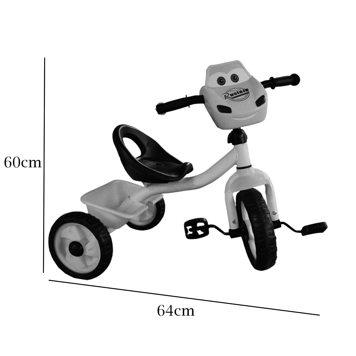 Triciclo para niños con Canastilla Rayo Mc Queen Rojo