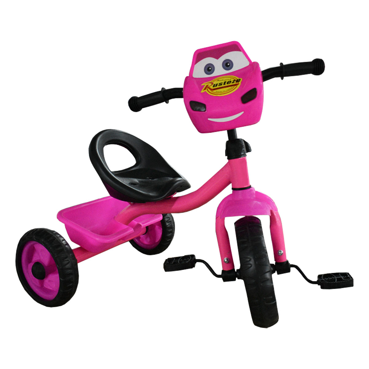 Triciclo para niños con Canastilla Rayo Mc Queen Rosa