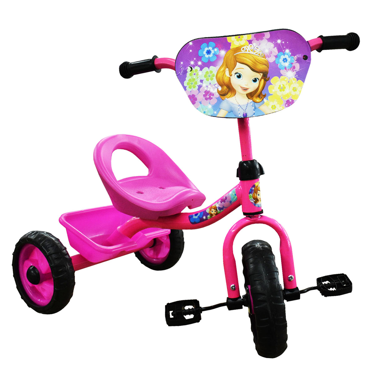 Triciclo para niños con Canastilla Princesa Sofia Rosa