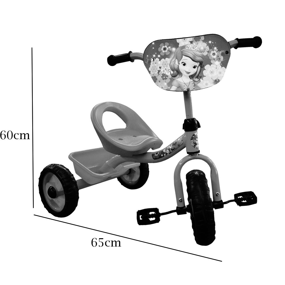 Triciclo para niños con Canastilla Princesa Sofia Rosa