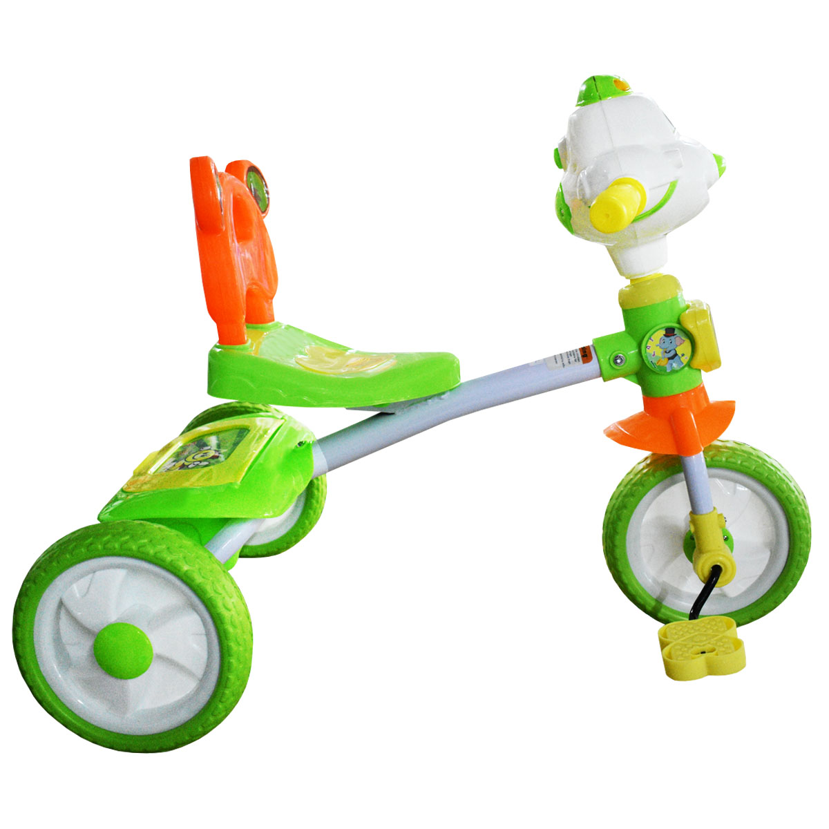 Triciclo para niños con Canastilla Avion Verde