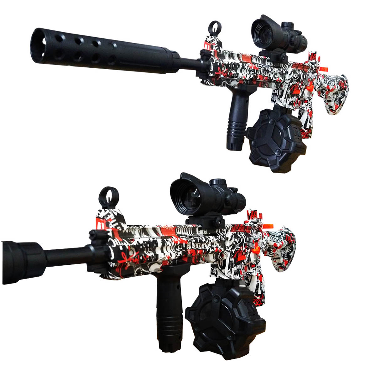 Metralleta Extendida Hidrogel Semiautomatica Juguete 701a