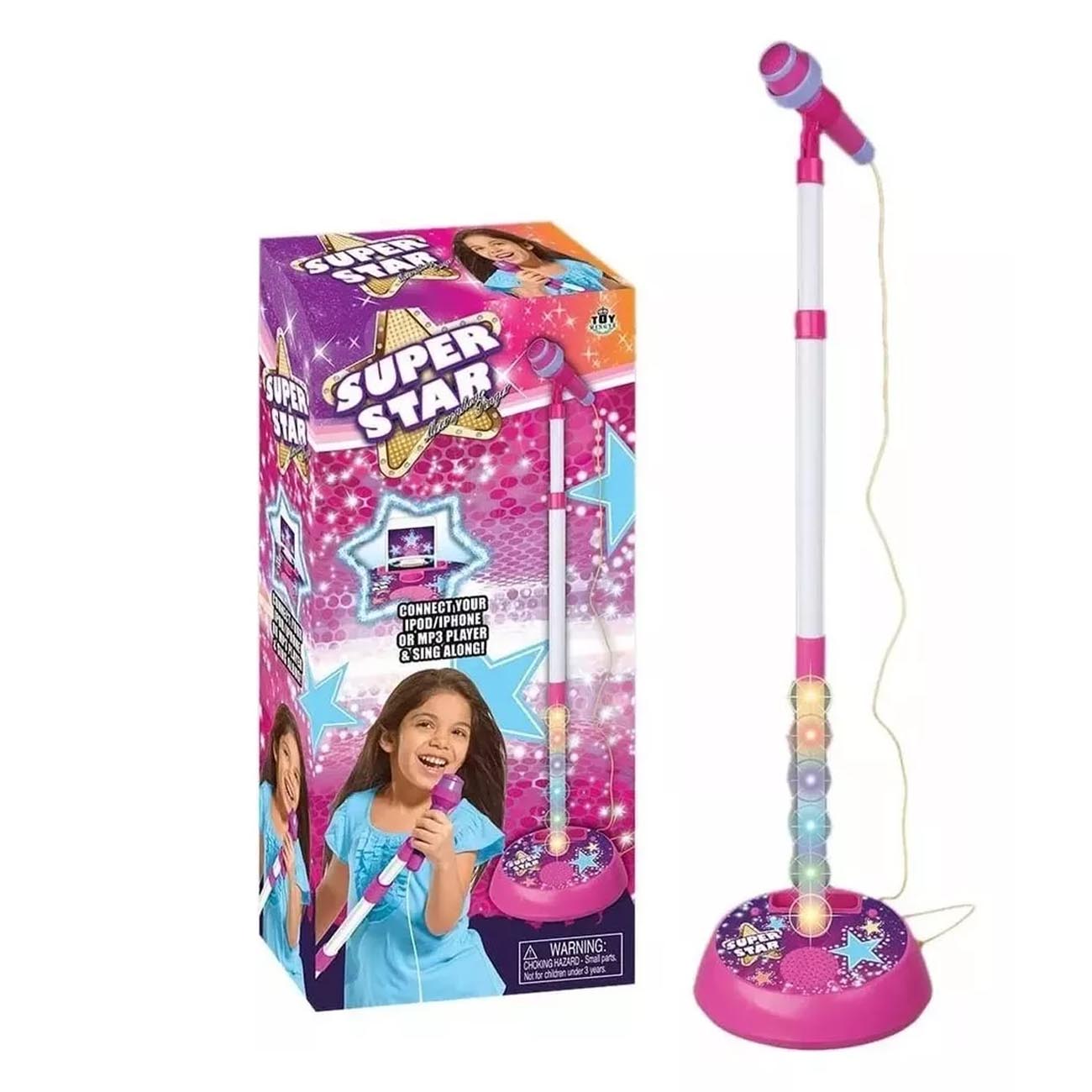 Microfono Musical Pedestal Juguete para niños Rosa