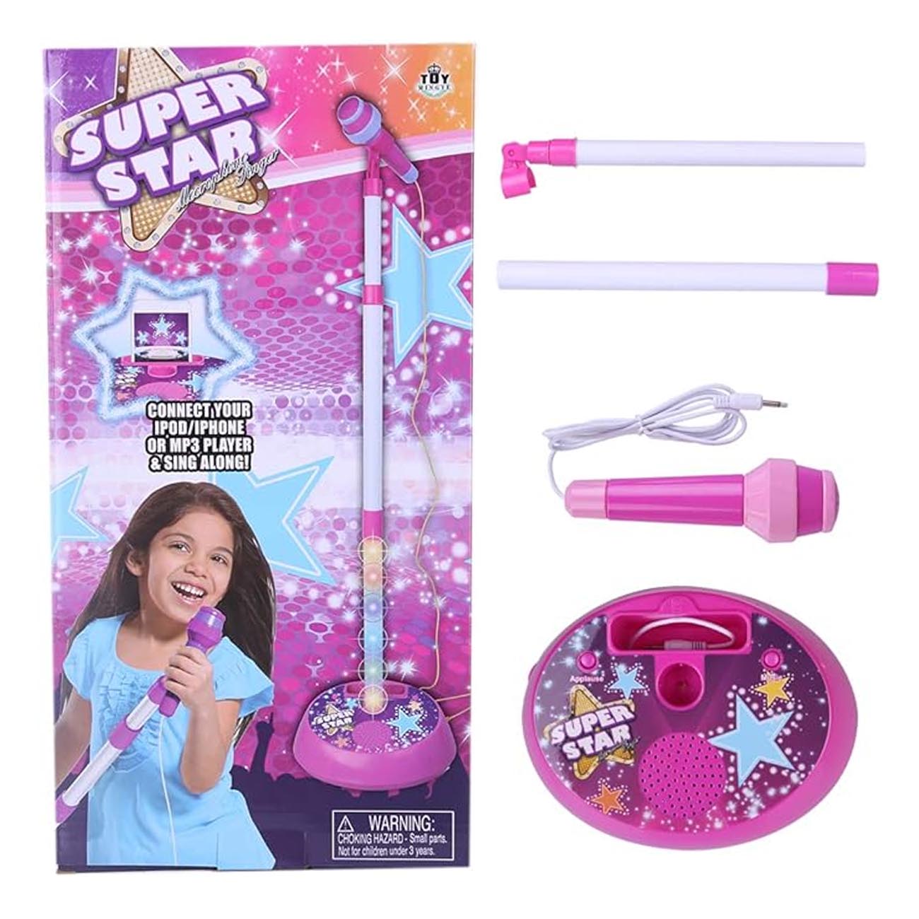 Microfono Musical Pedestal Juguete para niños Rosa