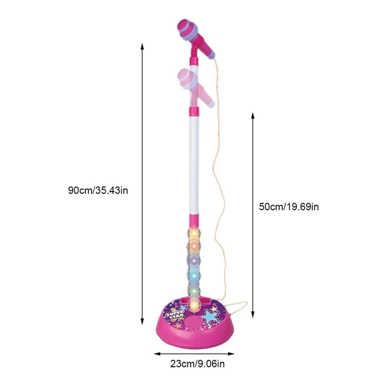 Microfono Musical Pedestal Juguete para niños Rosa