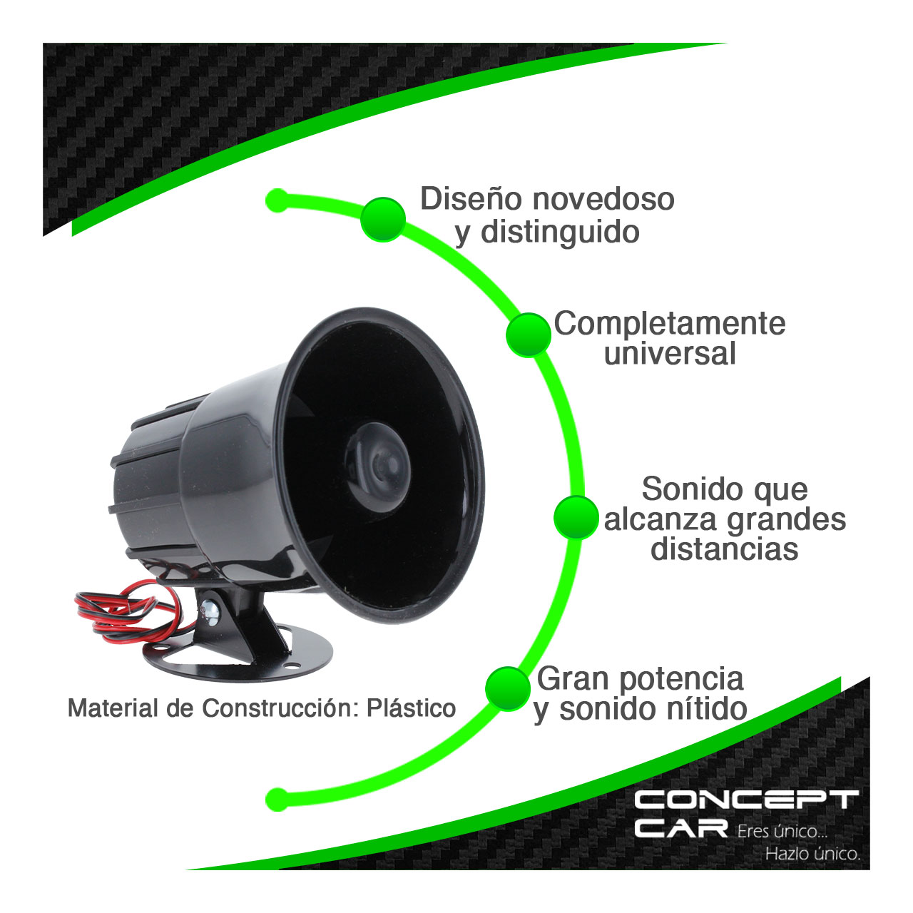 5 Sirena Electronica Tono Tarzan 15 Watts Alta Potencia 