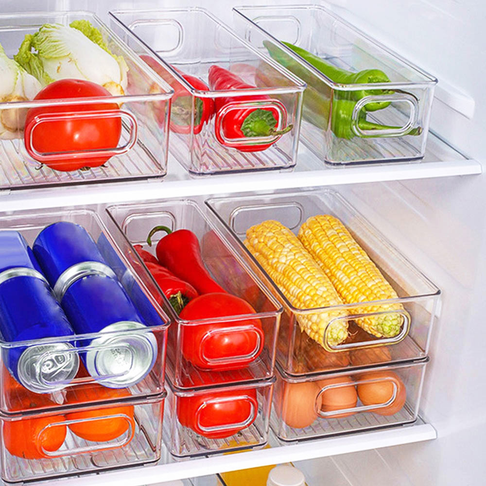 Organizadores Para Refrigerador Set De Contenedores 4 Piezas con Asas