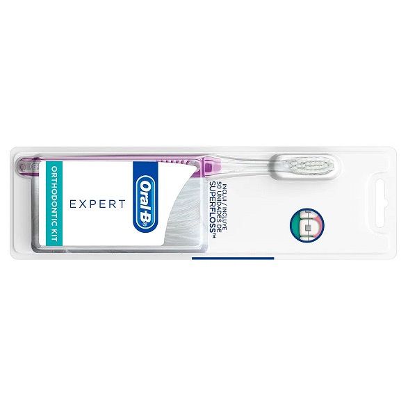 Kit Cepillo Dental Oral-b Expert Ortodoncia con Superfloss 