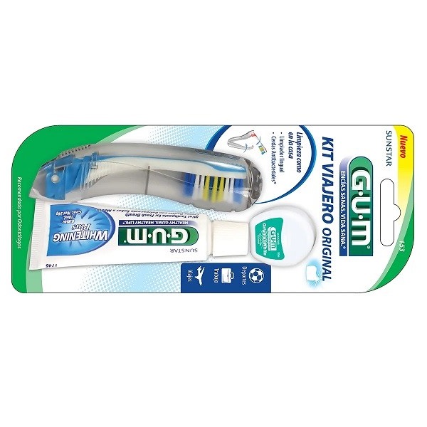 Set De Viaje Original Gum Cepillo, Pasta, Hilo Dental Travel