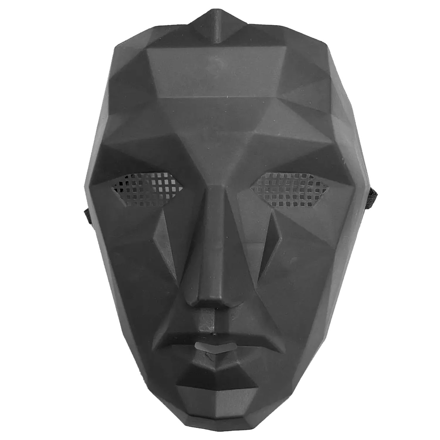 Careta Negra Cráneo MXSDL-001-15 Negro Mate 30x15x5Plástico y látex Mascara Cráneo, SquodLid