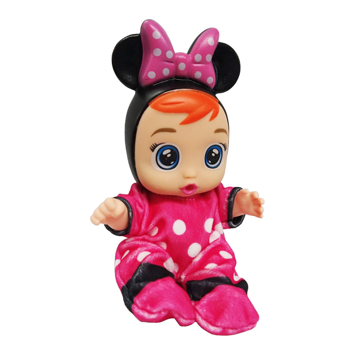 Muñeco Bebe Lloron Minnie Mouse Puntos Rosa