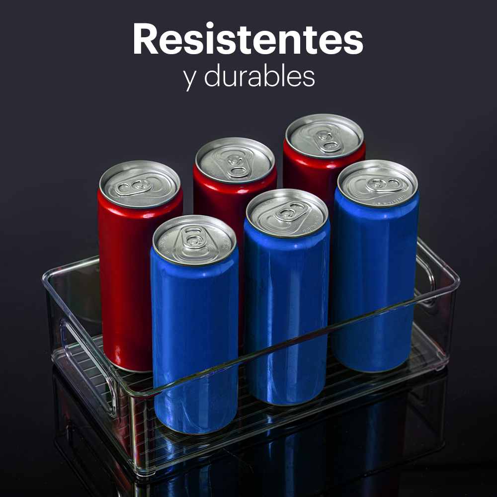 Organizadores Para Refrigerador Set De Contenedores 8 Piezas con Asas
