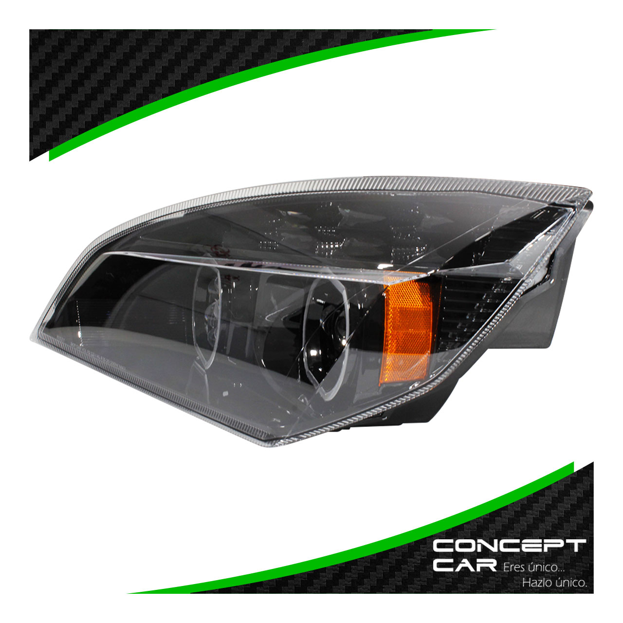 Faro Unidad Freightliner Cascadia Nuevo Led Performa Negro