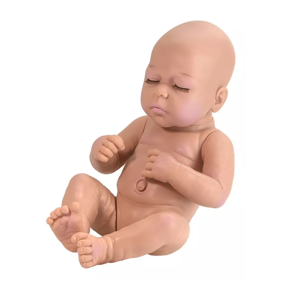 Bebe muñeco Prematuro Dormido 35 Cm Juguete Cursos Enfermería Rosa