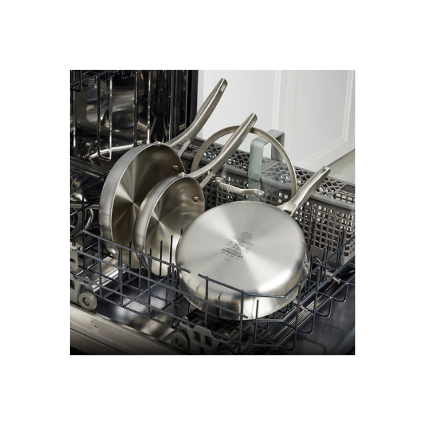 Juego de utensilios de cocina de acero inoxidable Calphalon Premier de 12 piezas.