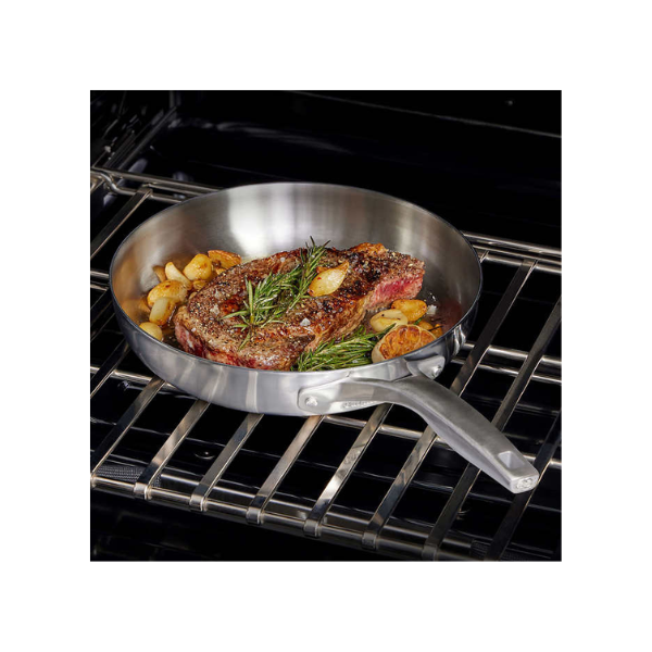 Juego de utensilios de cocina de acero inoxidable Calphalon Premier de 12 piezas.