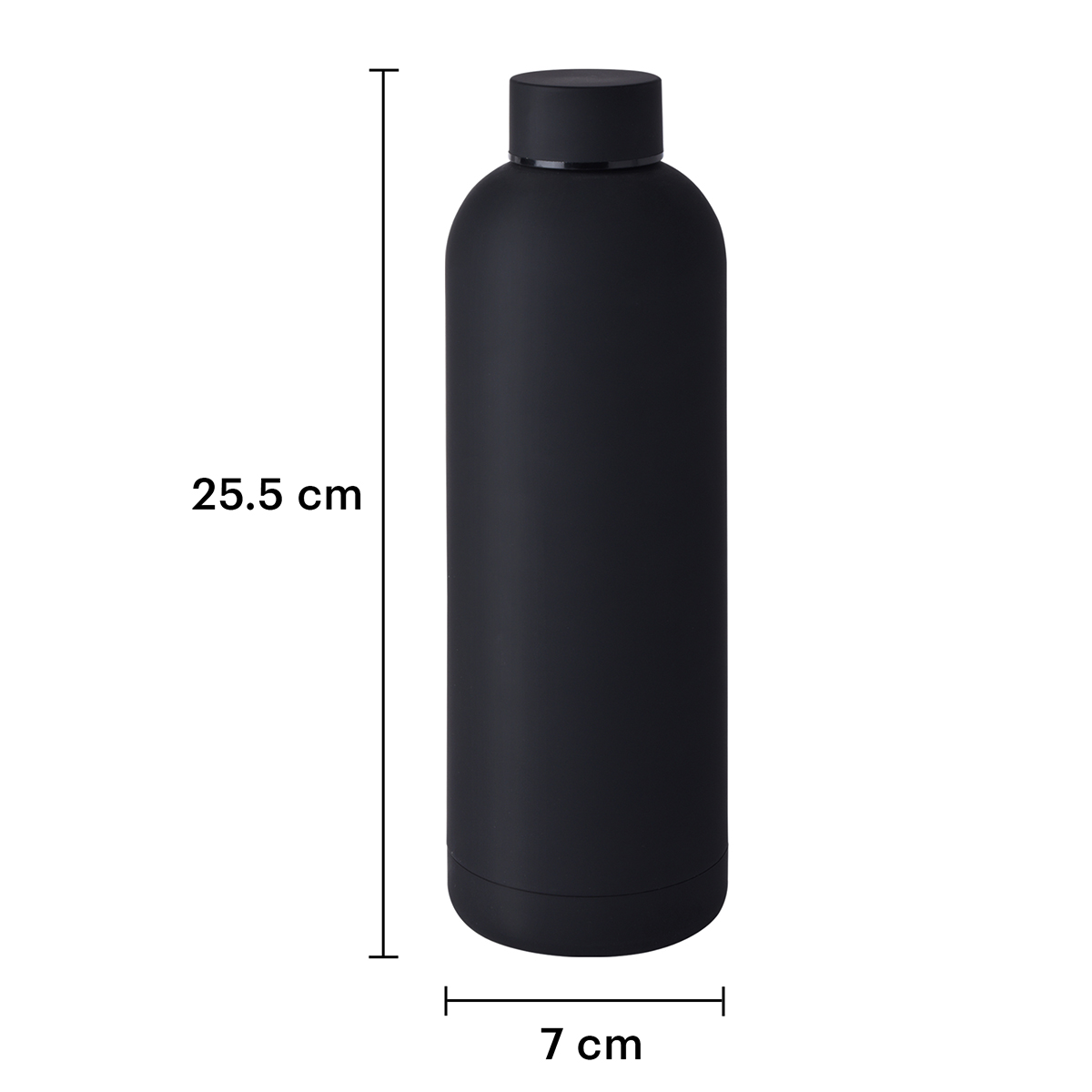 Termo Botella Acero Inoxidable Fría/caliente 750 Mililitros, Negro