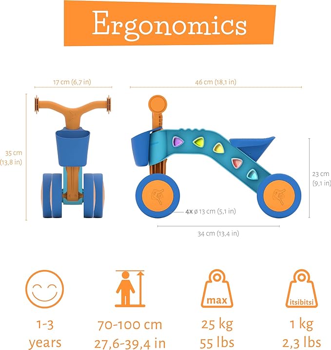 Chillafish Itsibitsi Blocks Azul Correpasillos Con Cesta