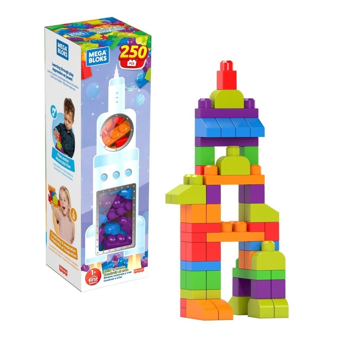 Set de construcción Mega Bloks GMB57 250 piezas en caja