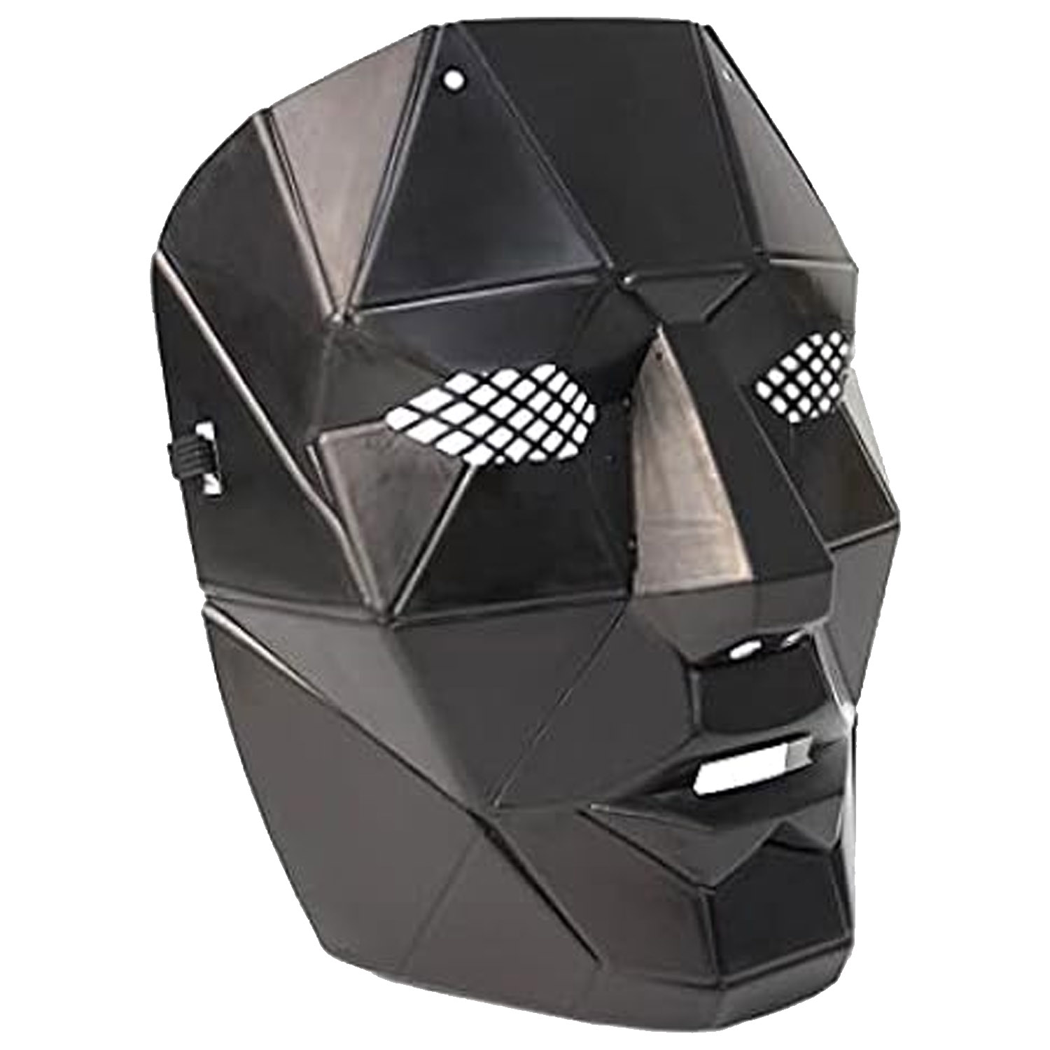 Halloween Disfraz Máscara MXSUI-001-3 1 pza, 25x18x4cm Plástico PVC Máscara Negra, SkuidBos