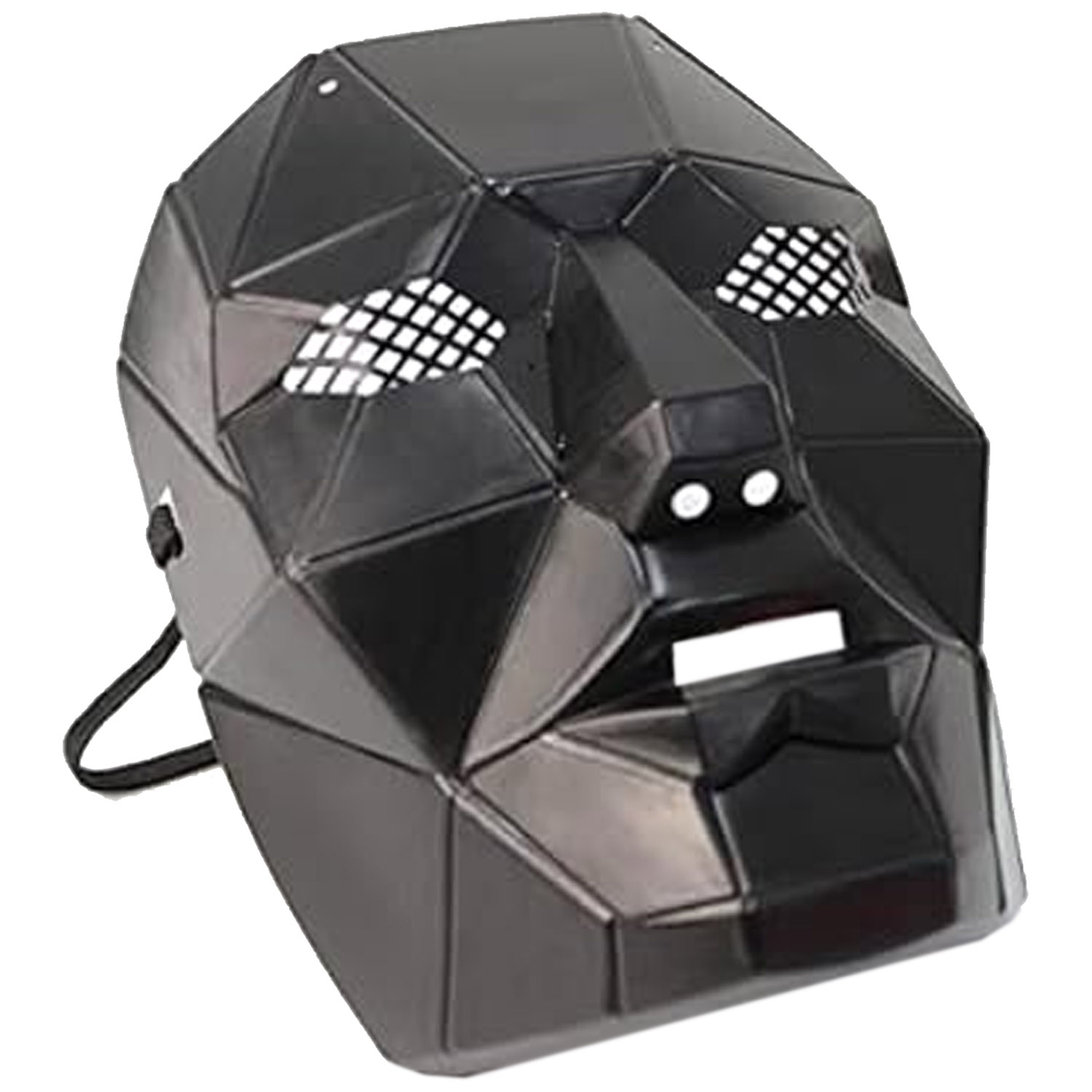 Halloween Disfraz Máscara MXSUI-001-3 1 pza, 25x18x4cm Plástico PVC Máscara Negra, SkuidBos
